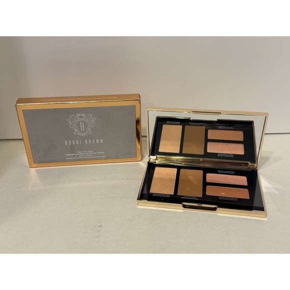 Bobbi Brown Take it to Glow Highlight and Bronzing Powder Palette NEW